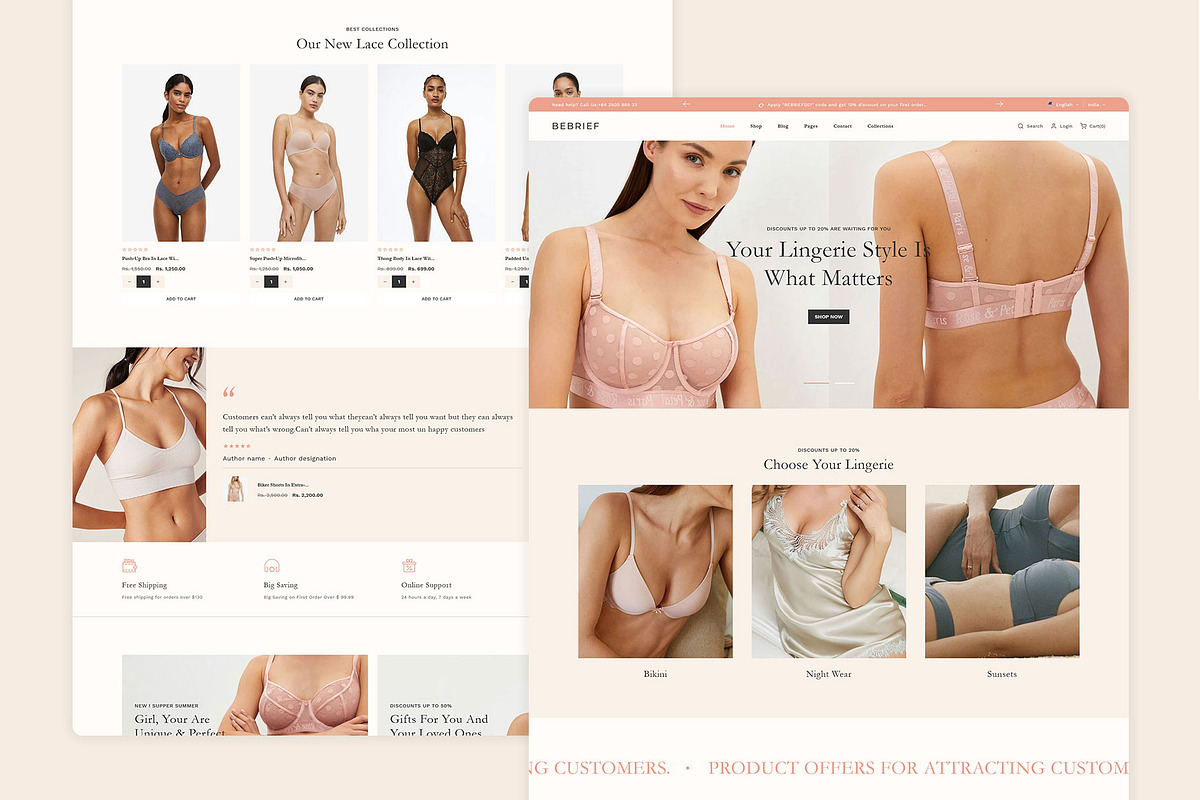 Lingerie Shopify Theme, a Shopify Template by LogicGo Shopify Experts (Photo 5 of 5)