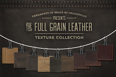 Full-Grain Leather Textures - PNGs, a Texture Graphic by Ornaments of Grace