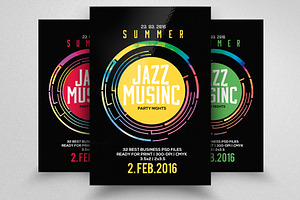 Jazz Flyer & Poster Template, a Flyer Template by Business Flyers
