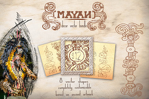 bundle: mayan decor vectors