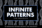 INFINITE PATTERNS Procreate Brushes, a Brush Add-On by VisualTimmy (Thumbnail 1 of 8)