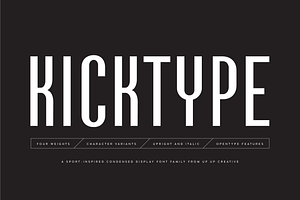 Kicktype Sport-Inspired Font Family
