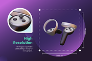 3D Simulated Reality Icon Set, an Object 3D Model by Flat Icons (Thumbnail 4 of 8)