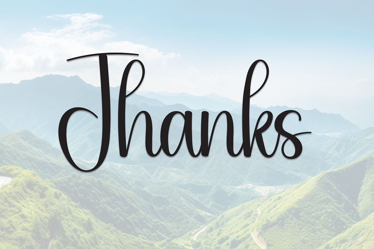 Mountain | Script Font, a Handwritten Font by Scratchones (Photo 9 of 9)