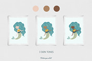 Mermaids and Sea animals collection, an Animal Illustration by polikarpovaart (Thumbnail 4 of 11)