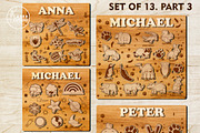 KIDS PUZZLES TEMPLATES, Cut Files, a Templates & Theme by LaserCutano (Thumbnail 5 of 10)
