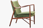 FJ 45 easy chair model 45 3d model, a Furniture 3D Model by 3dmitruk (Thumbnail 2 of 8)
