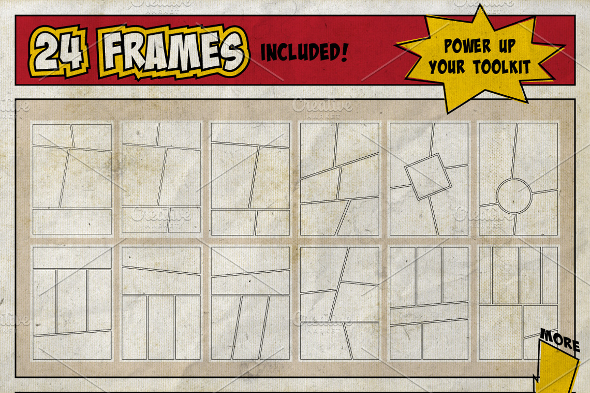 SuperComic Power Pack, a Brushes & More by BackYard Graphics Co. (Photo 8 of 9)
