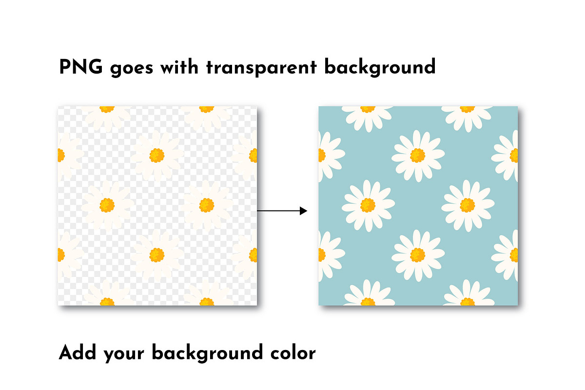 Floral Daisy Pattern. Fabric Design, a Pattern Graphic by AvaAva (Photo 2 of 3)