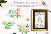 Dear Baby Watercolor Florals & Leaf, an Illustration by Momo Studio (Thumbnail 2 of 14)