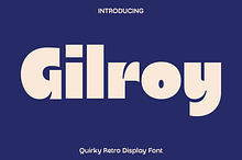 Gilroy - Retro Display Font