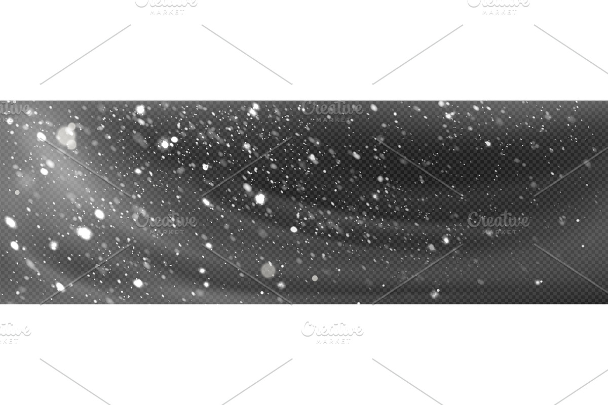 Snowstorm flakes swirl on, a Texture Illustration by art PVP - market