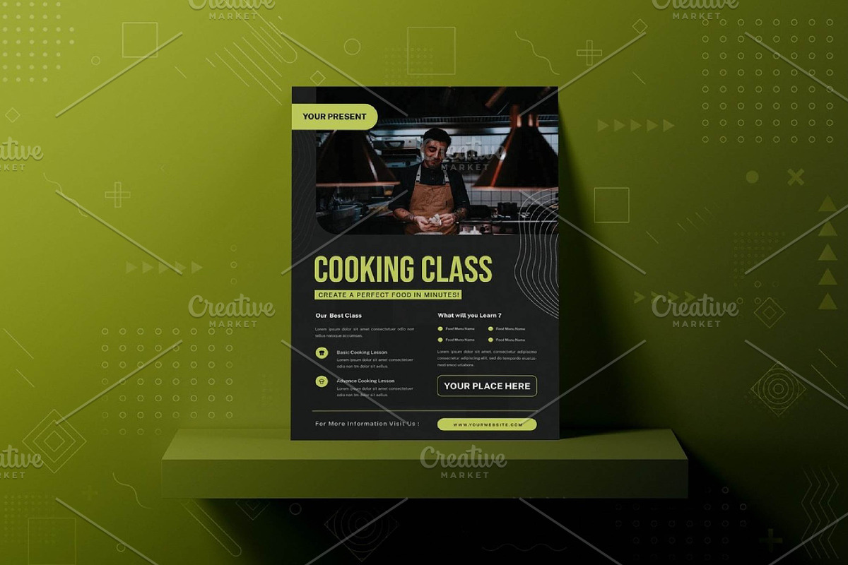 Cooking Class Flyer, a Social Media Template by fashionaddict (Photo 3 of 3)