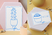 Cactus & Succulent lineart, a Decorative Illustration by Carpet Tapete Pretzel (Thumbnail 4 of 7)