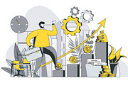 Business Outline Illustrations, a Templates & Theme by alexdndz (Thumbnail 9 of 52)