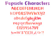 Popsicle, a Sans Serif Font by randomolive (Thumbnail 3 of 6)