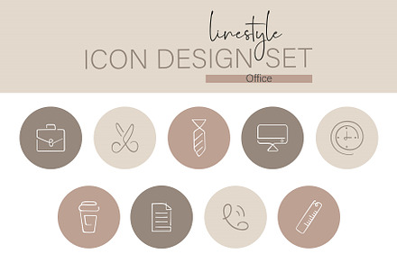 Icon Design Set Office, an Outline Icon by pepulousdsg