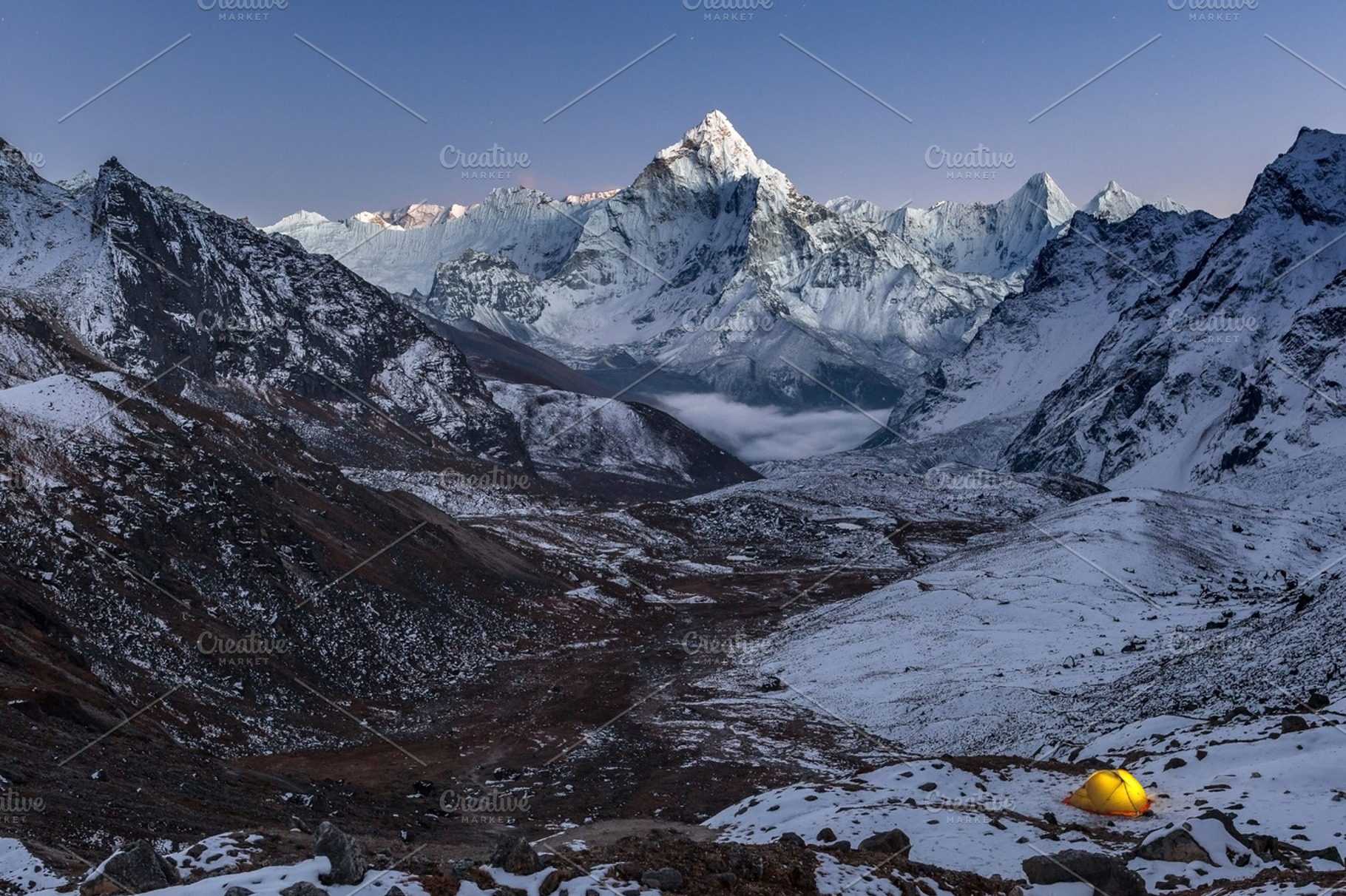 Night camping in mountains, a Nature Photo by Eugene Ga