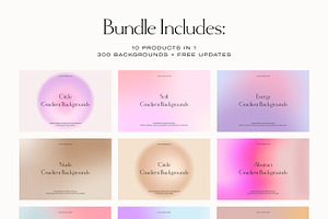 BUNDLE Grainy Gradient Backgrounds