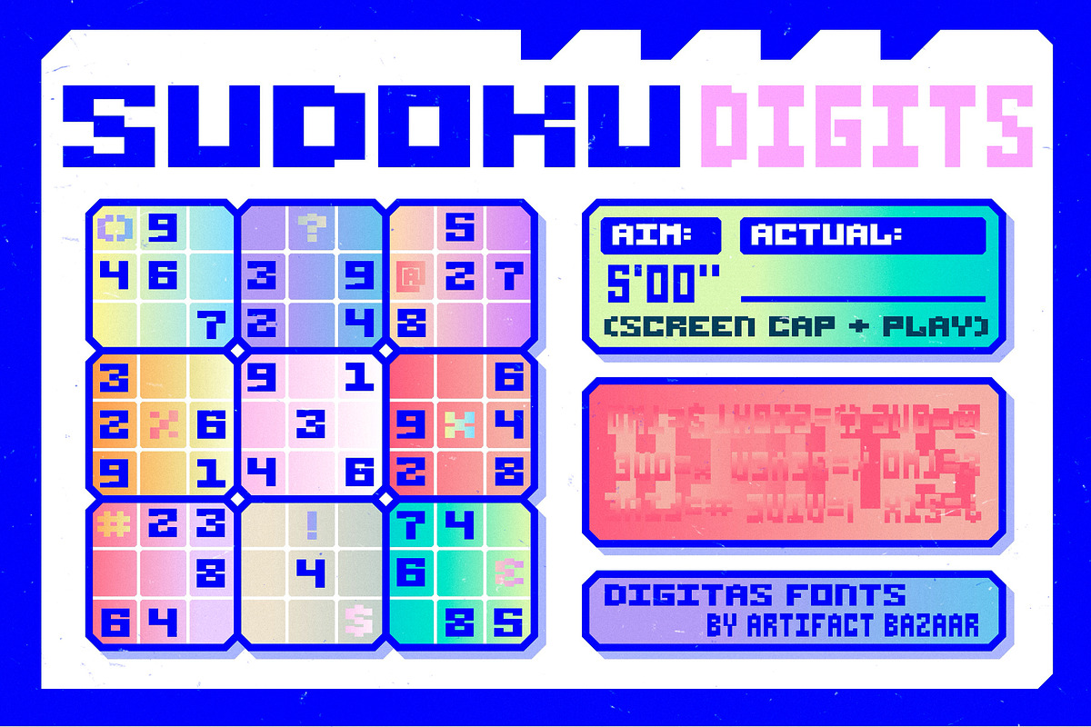 Digitas | Nostalgic Game Font, a Sans Serif Font by Artifact Bazaar (Photo 3 of 8)