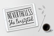 Nevertheless She Persisted SVG, an Illustration by Phat Happy Life (Thumbnail 2 of 2)
