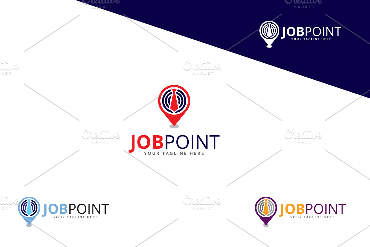JOB POINT Logo, a Branding & Logo Template by Maraz Logo