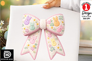 Faux Yarn Easter Bow Png, an Illustration by Watercolor design (Thumbnail 1 of 6)