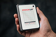 Dual Foldable Phone Screen Mockups, an iPhone Mockup by Luuqas Design (Thumbnail 3 of 4)