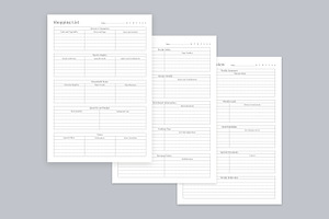 Meal Planning Pages Set V-02