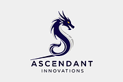 Dragon Powerful Emblem Logo Design, a Branding & Logo Template by Megafox Studio (Thumbnail 1 of 2)