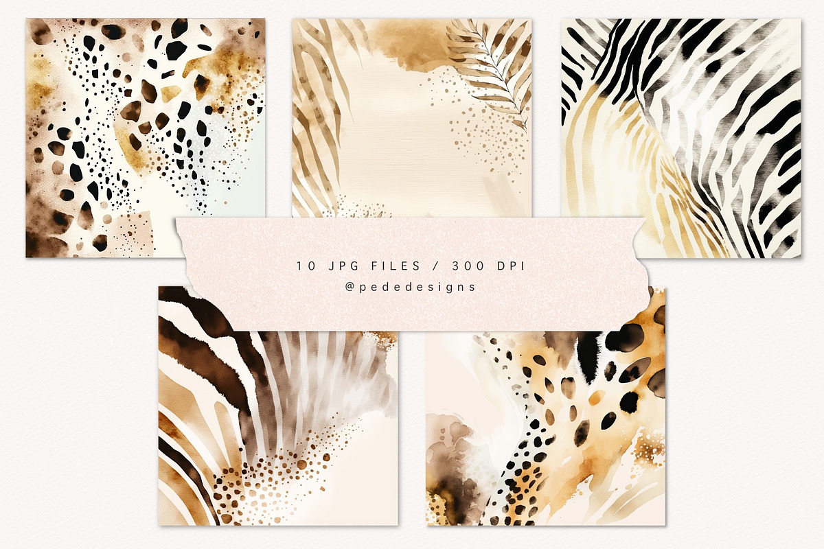 Abstract Safari Backgrounds, a Texture Graphic by PeDe Designs (Photo 2 of 9)