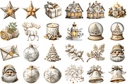 Watercolor Cozy White Christmas Clip, an Illustration by Sublimation Artist (Thumbnail 2 of 6)