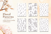 Floral Line Art Botanical Set Kit, a Decorative Illustration by Papatongartist (Thumbnail 10 of 10)