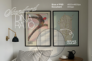 Set of Two Frames Bedroom Mockup, an Advertising Mockup by WasMockups (Thumbnail 3 of 5)
