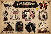 Dark Academia Halloween Png Bundle, an Object Graphic by Daisy Design (Thumbnail 1 of 21)