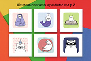 Illustrations with apathetic cat p.3, an Animal Illustration by Lyolya Profitrolya (Thumbnail 1 of 4)