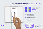 Video Gestures [ Front View ], an iPhone Mockup by LazyCrazy (Thumbnail 3 of 3)