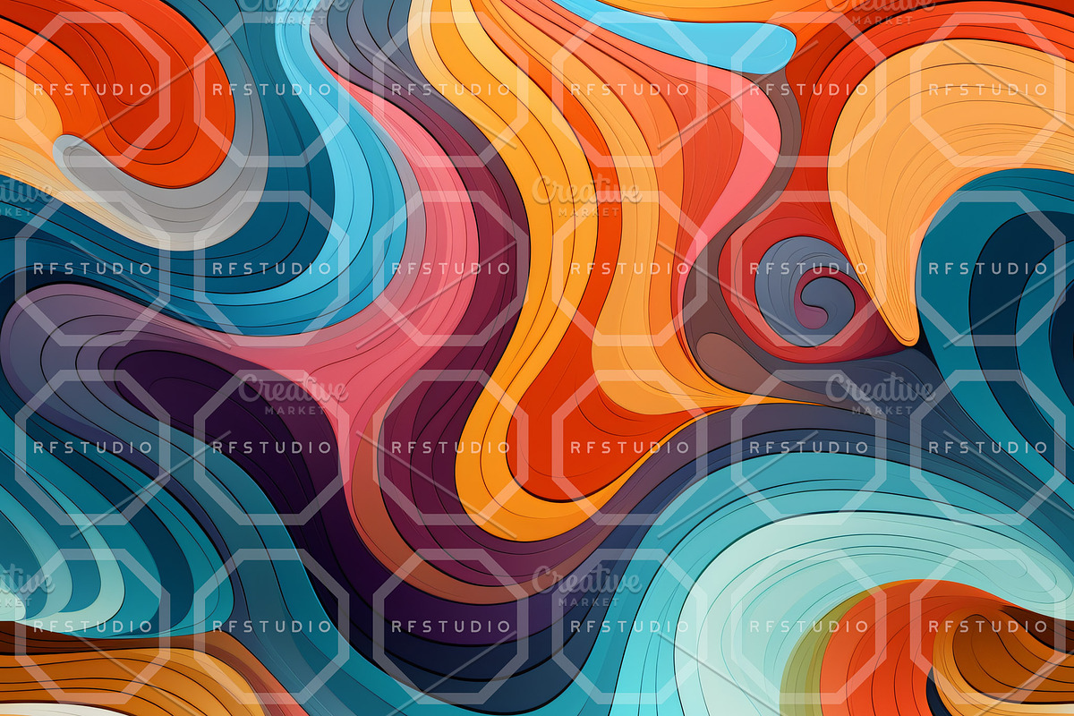 RETRODELIC ART. Seamless Patterns, a Pattern Graphic by RefinedFantasyStudio (Photo 5 of 9)
