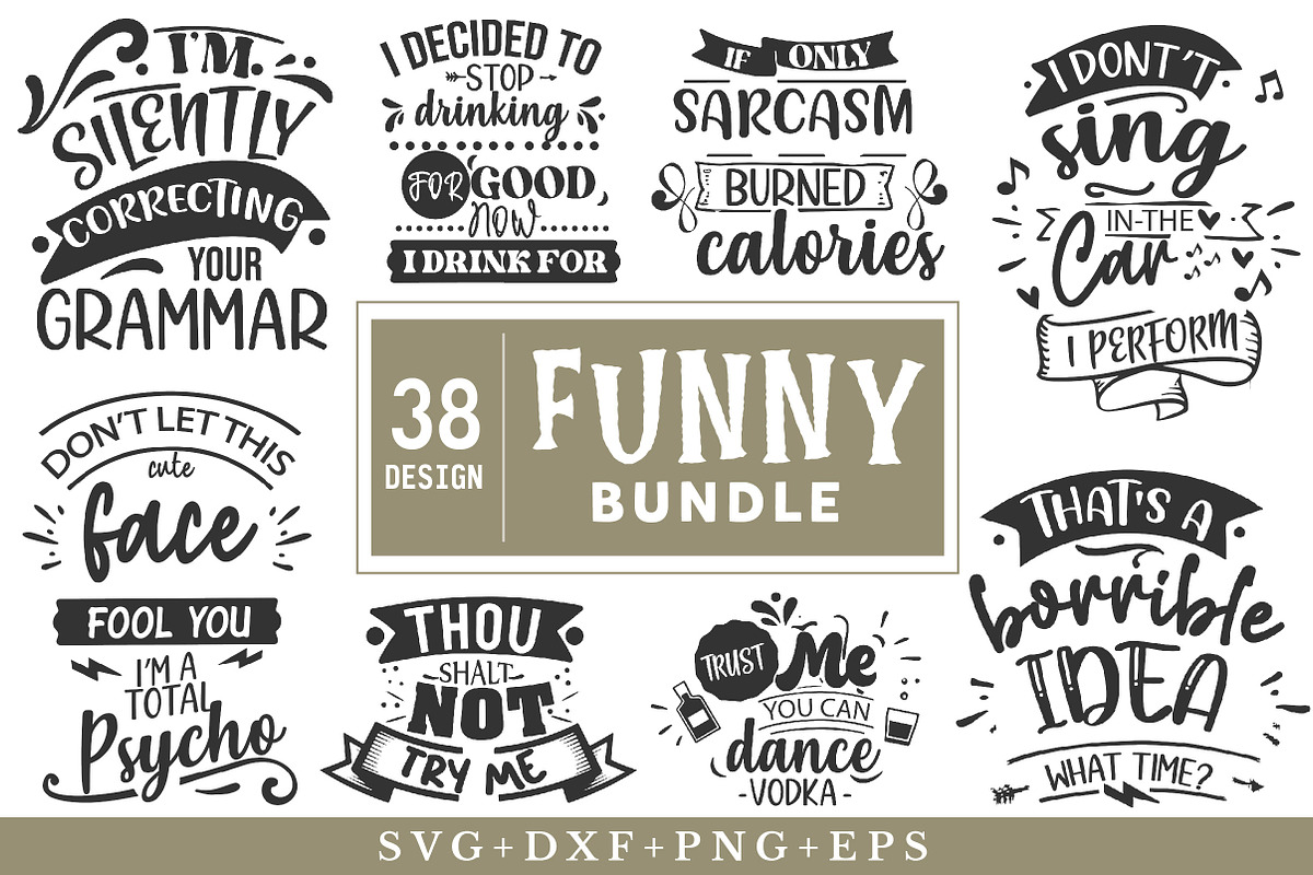 Funny SVG Bundle, an Illustration by Libby Wishes