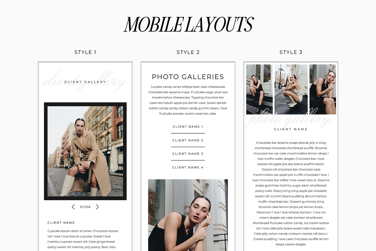 Showit Photo Gallery Add On Template, a Landing Page Template by Blush Created (Photo 4 of 10)