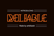 Reliable font, a Symbol Font by artditiastd (Thumbnail 1 of 3)
