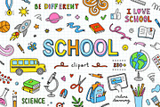 School Clipart, an Education Illustration by Redchocolate (Thumbnail 1 of 7)