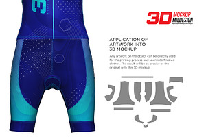 3d Mens Cycling Jersey Kit Fullzip