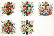 Watercolor Cross And Flowers Easter, an Illustration by DreamCafeArt (Thumbnail 5 of 5)