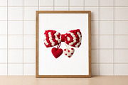 Cozy Valentine Bow PNG, an Illustration by DreamArtGraphic (Thumbnail 4 of 4)