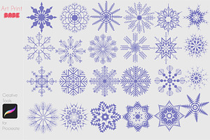 Snowflake Stamp Winter Christmas Fun