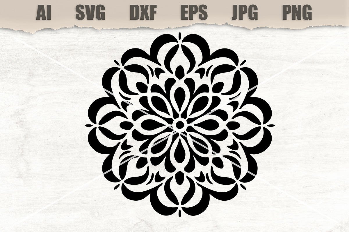 Stencil Mandala, an Object Graphic by MARYCRAFTIRIA (Photo 1 of 2)