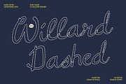 CS Willard Dashed, a Script Font by Craft Supply Co. (Thumbnail 1 of 8)