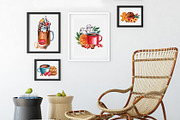 Christmas sweets and hot drinks, a Decorative Illustration by Hanna Hryharenka (Thumbnail 2 of 15)