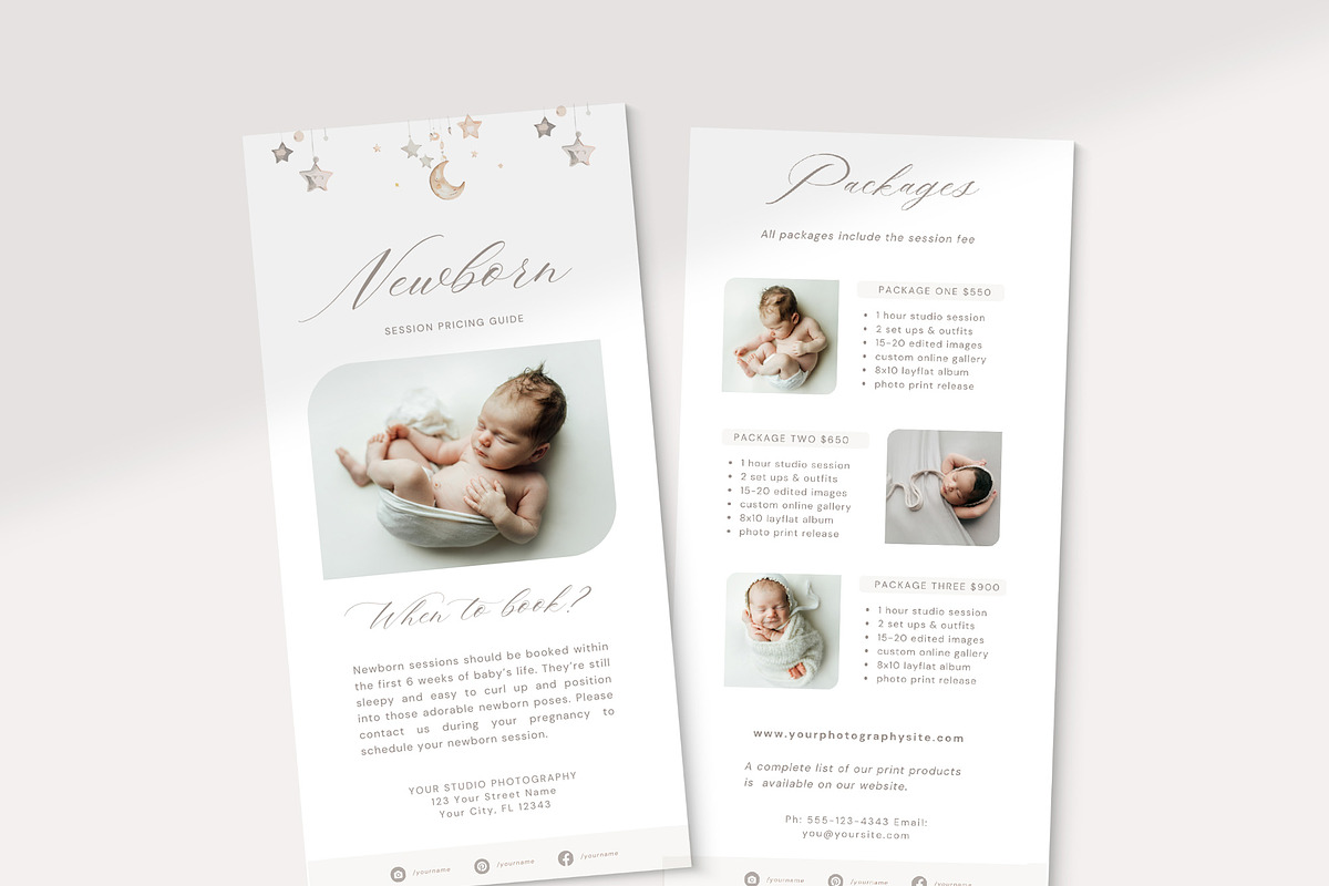Photography Rack Card Pricing Canva, a Templates & Theme by Sweet Little Muse (Photo 2 of 4)
